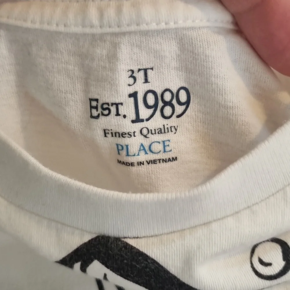 The Children's Place Graphic T-Shirt White Size 3T